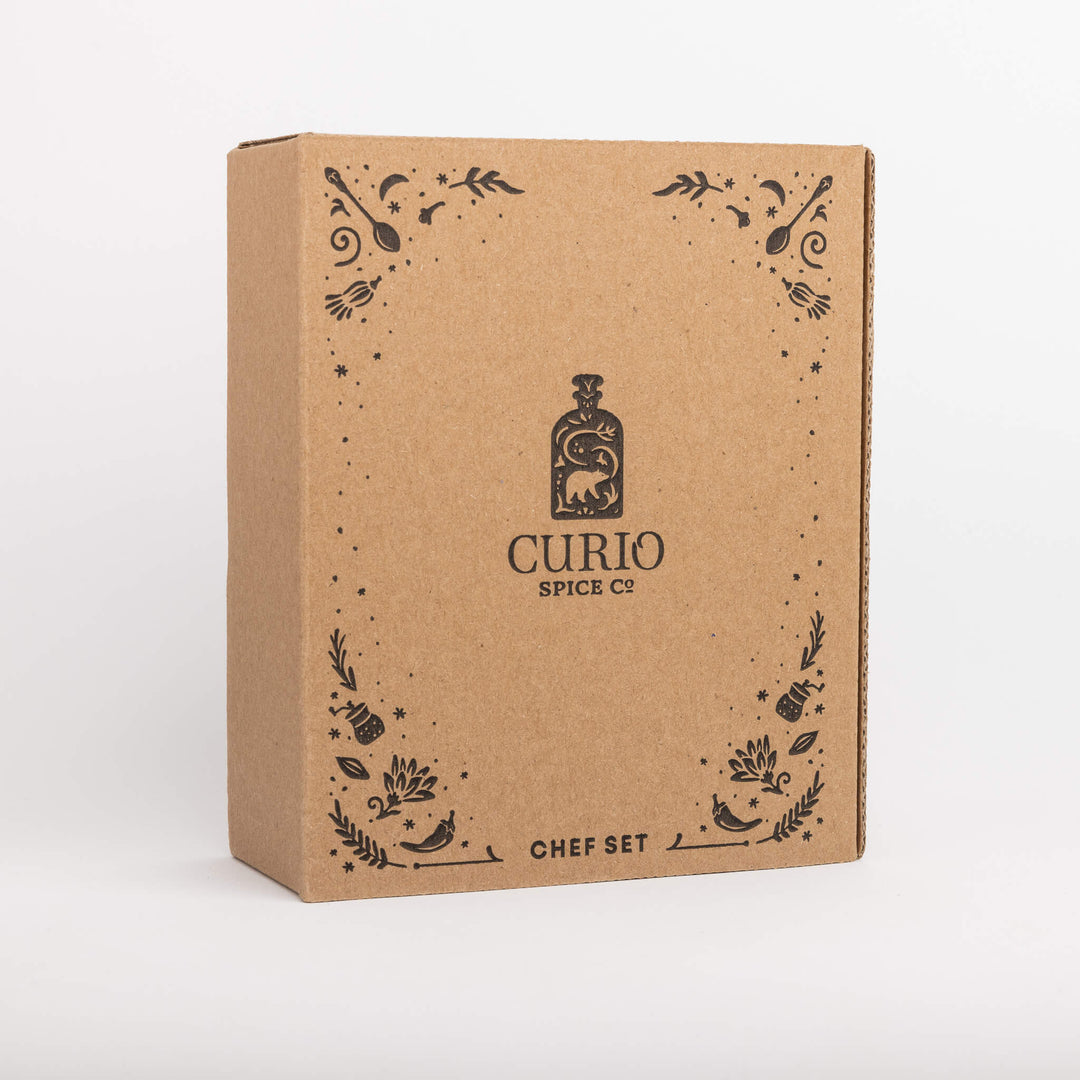 Kraft paper box with &