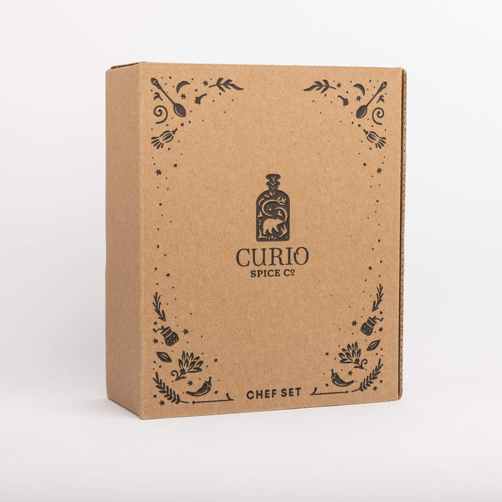 Kraft paper box with &