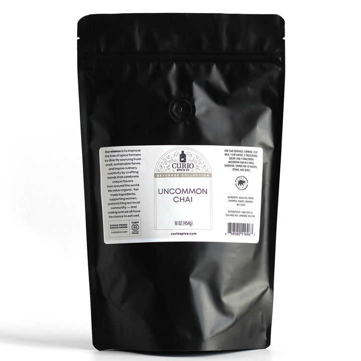 Back label for Uncommon Chai&