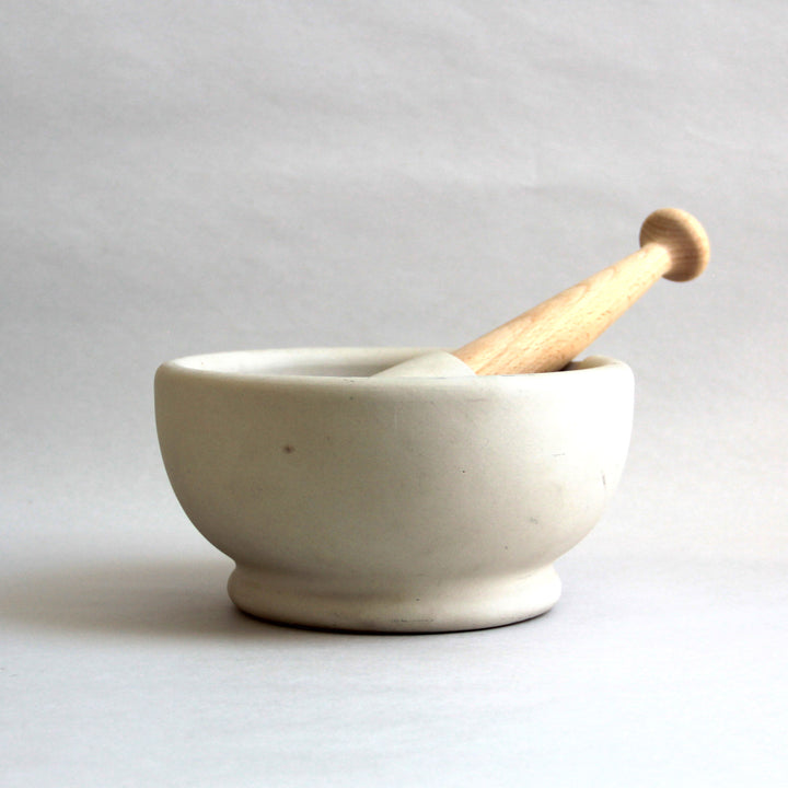 6.7" (17 cm) Size 4 Ceramic Mortar &amp; Pestle