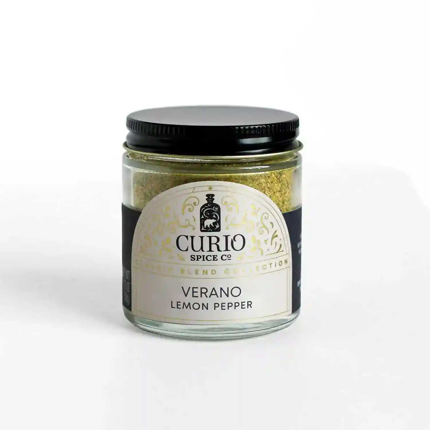 Glass jar of Verano Lemon Pepper