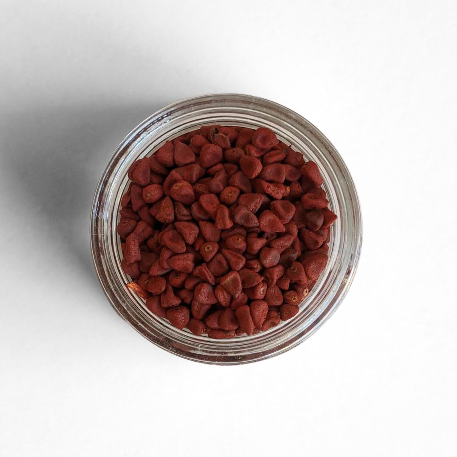 Top-down of Annatto seeds