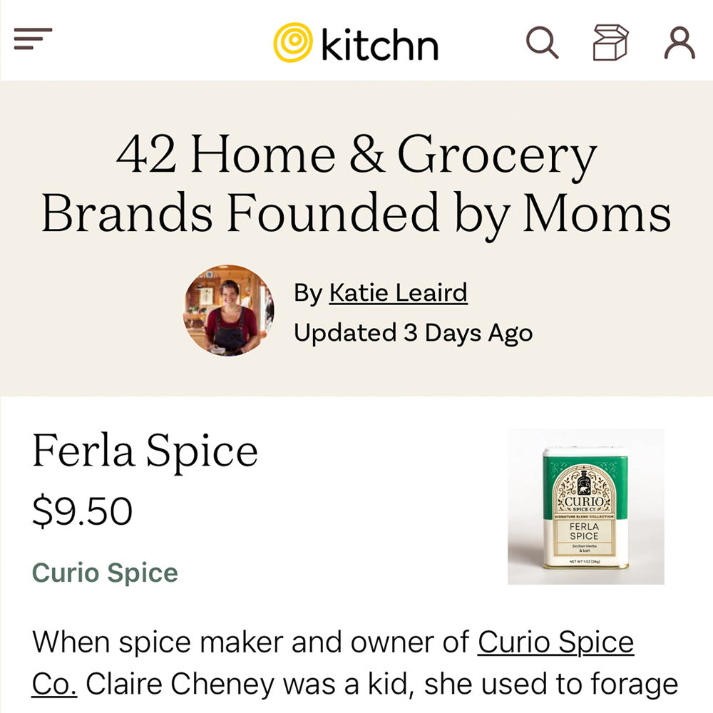 Kitchn Mentions Curio Spice Co.