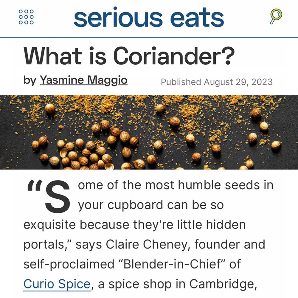 Serious Eats mentions Curio Spice Co.