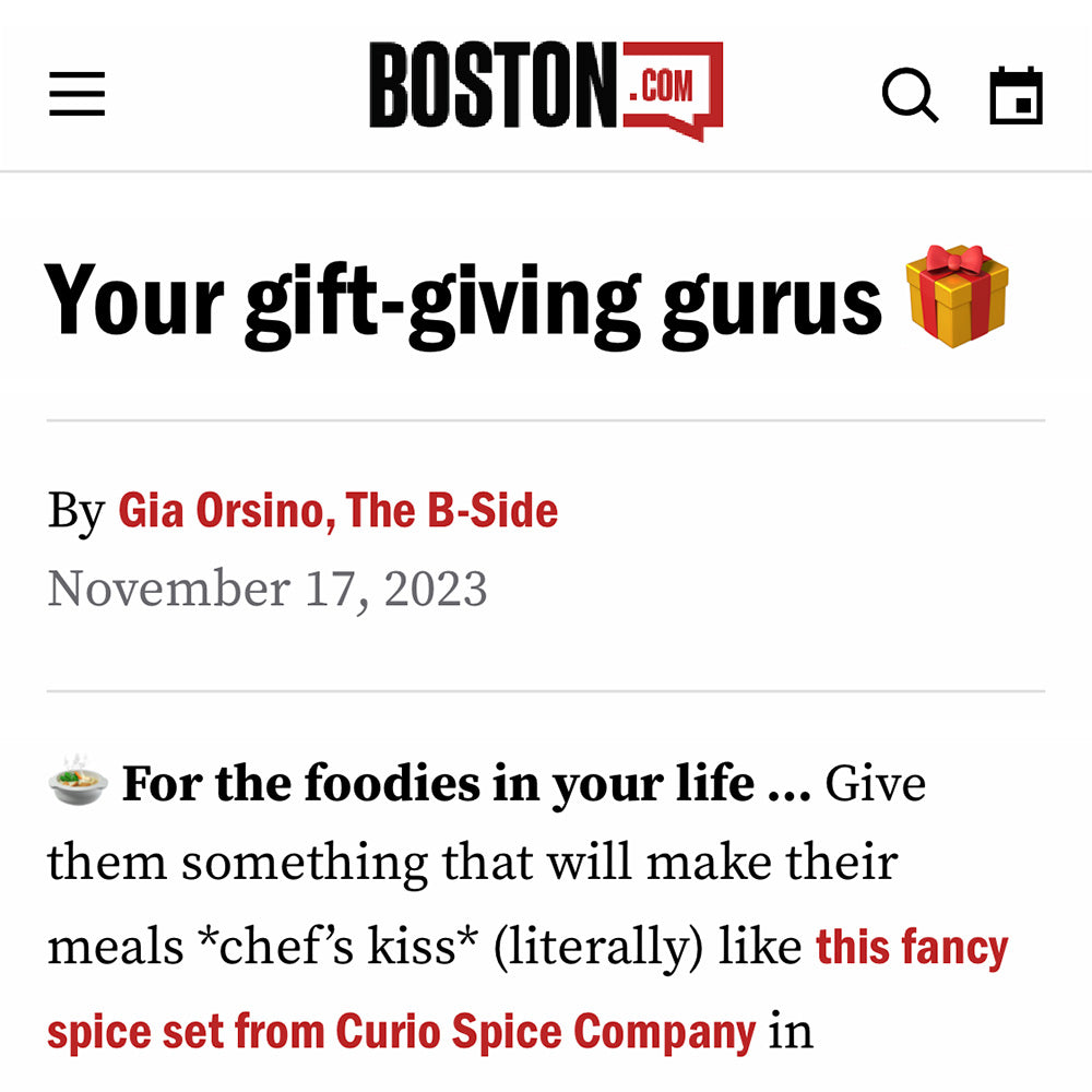 Boston.com mentions Curio Spice Co.