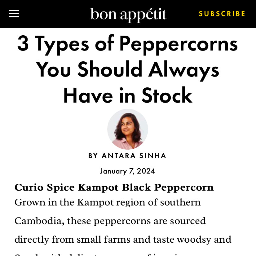 Bon Appetit mentioned Curio Spice Co.