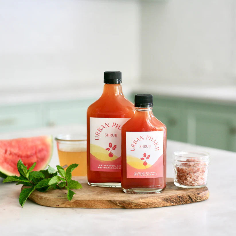 Urban Pharm Shrubs Watermelon &amp; Himalayan Salt bottles