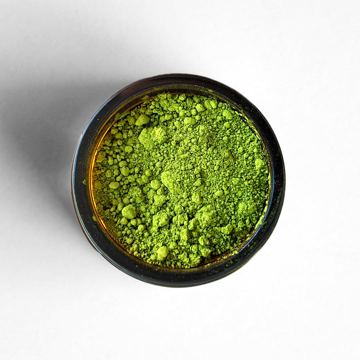 Top-down view of Japanese Matcha