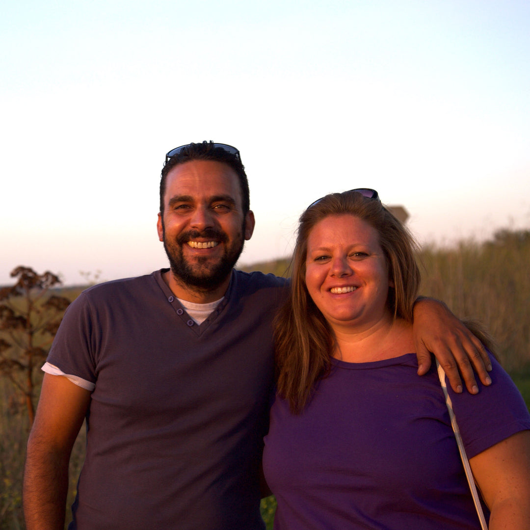Maurizio and Katia Marino, a brother and sister duo who run a specialty farm near Ferla who help source herbs for Curio&