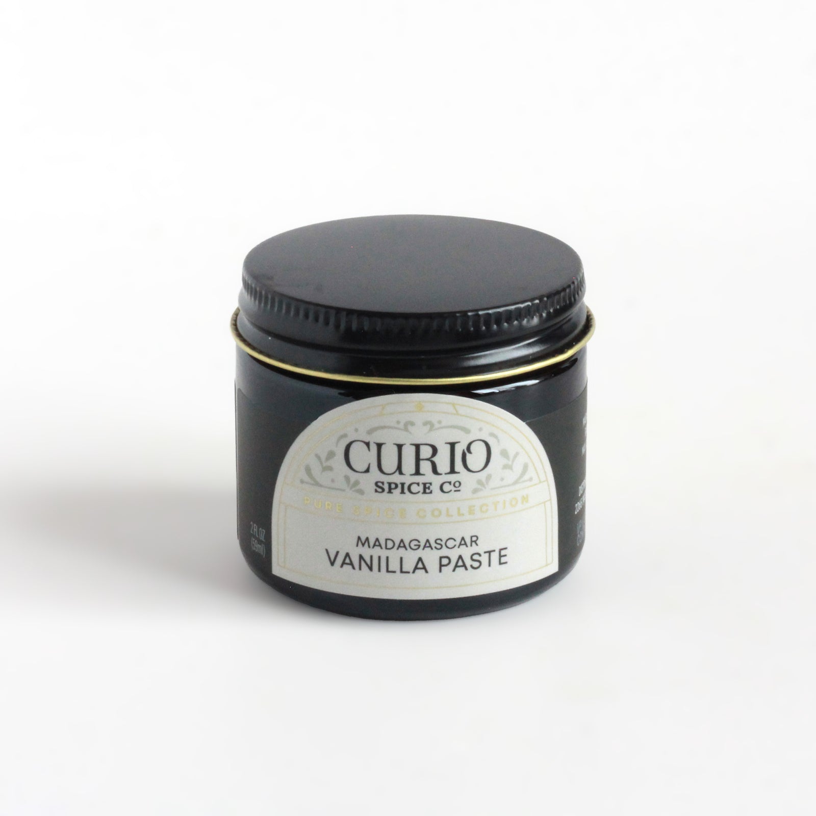 A jar of Madagascar Vanilla Paste from Curio Spice Co.